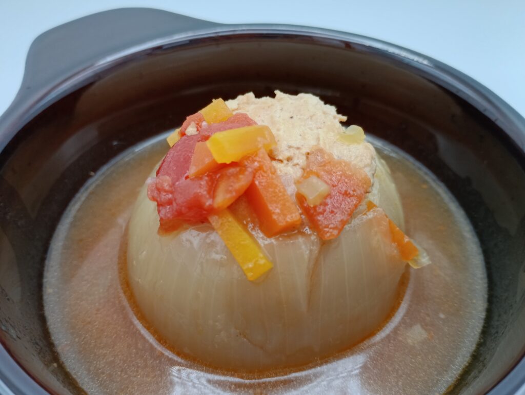 肉詰め玉ねぎスープ